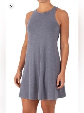 Freefly Bamboo Flex Heathered Blue Swing Dress